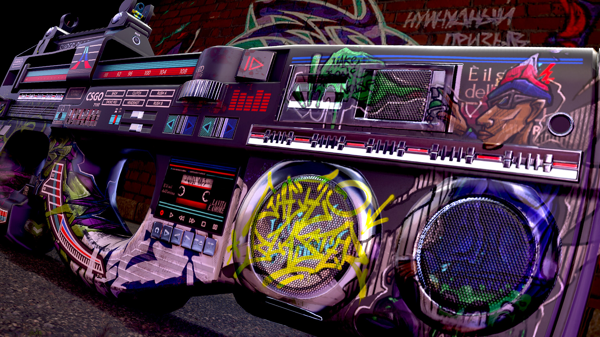 CS:GO Ghettoblaster detail